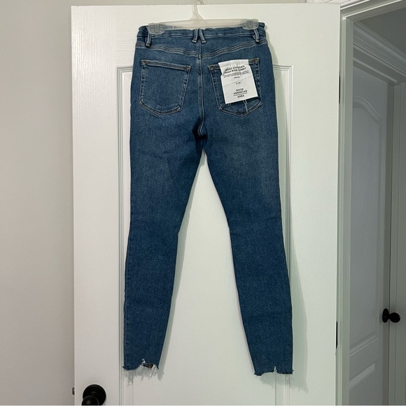 NWT Good American x ZARA Distressed High Rise Skinny Jeans - Picture 7 of 12